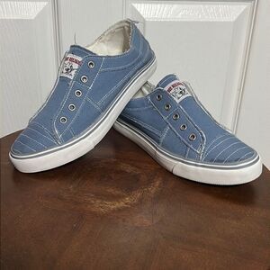 🔥🔥 TRUE‎ RELIGION “KOREY” Slip-On Sneakers - Women Sz 10 - PERFECT Condition